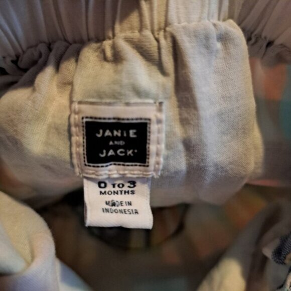 Janie and Jack boys size 0-3 months plaid romper - Picture 6 of 8